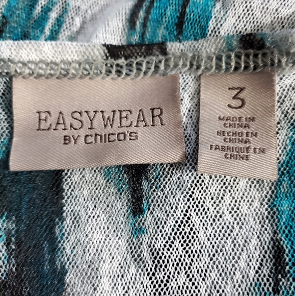 Easywear by Chico's Fringed Semi-Sheer Open Front Cardigan - Picture 9 of 9